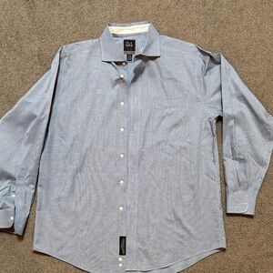 Jos. A. Bank Light Blue Dress Shirt with Chest Pocket